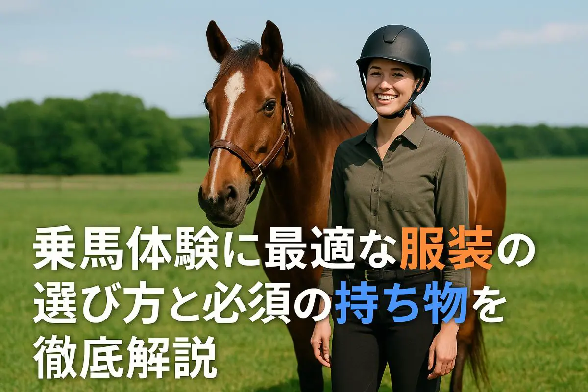 乗馬体験に最適な服装の選び方と必須の持ち物を徹底解説 | 千葉の乗馬 